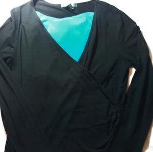 COPY - Ralph Lauren deep v blouse (blue shirt not…